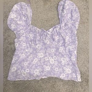 Francesca’s Light blue floral top!
